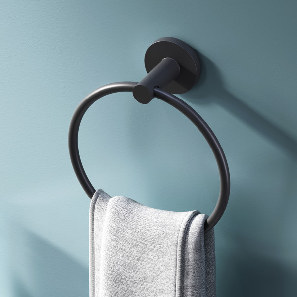 Кольцо для полотенец AM.PM X-Joy черный (A85A34422) Кольцо для полотенец AM.PM X-Joy черный (A85A34422)
