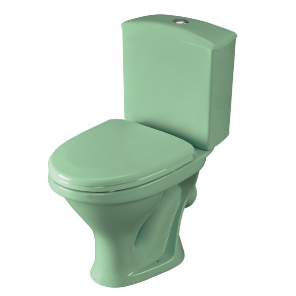 Унитаз-компакт Santeri Вест салатовый 375x626x780 с сиденьем полипропилен салатовый (1.P201.8.S04.00B.F)