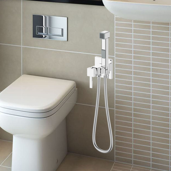 Смеситель скрытого монтажа Wesnaart Kristal с гигиенической лейкой хром (KRI22-410) Смеситель скрытого монтажа Wesnaart Kristal с гигиенической лейкой хром (KRI22-410)