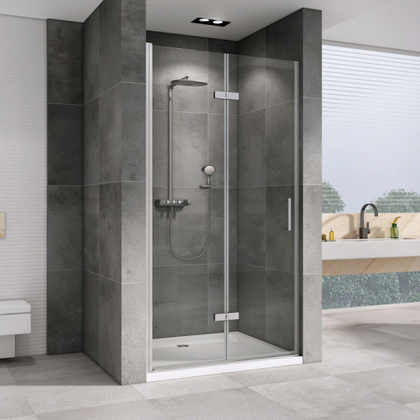 Душевая дверь Abber Zart 100x195 стекло прозрачное, профиль хром (AG08100P) Душевая дверь Abber Zart 100x195 стекло прозрачное, профиль хром (AG08100P)