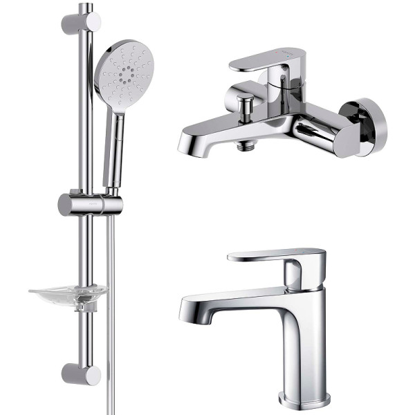 Комплект смесителей Aquatek Оберон Set 3 в 1 AQ1210CR+AQ1240CR+AQ2014CR (AQ1230CR) Комплект смесителей Aquatek Оберон Set 3 в 1 AQ1210CR+AQ1240CR+AQ2014CR (AQ1230CR)