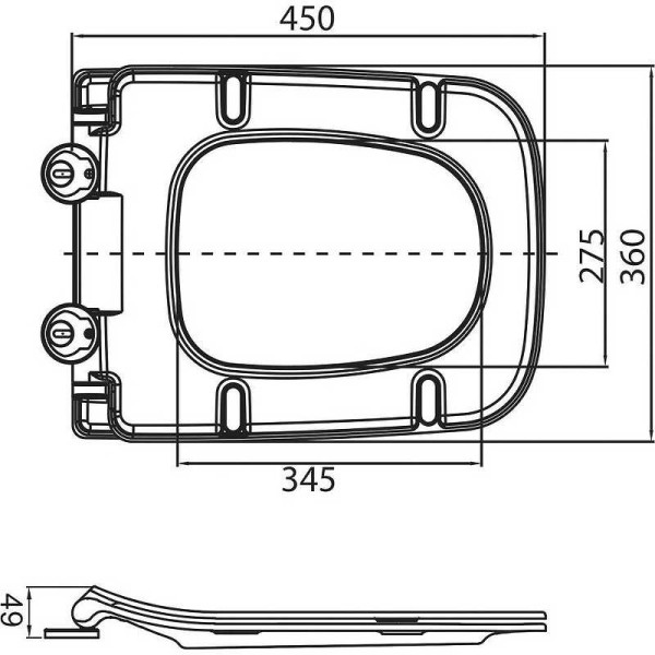 Сиденье для унитаза BelBagno Sela черное (BB3201SC-MB)