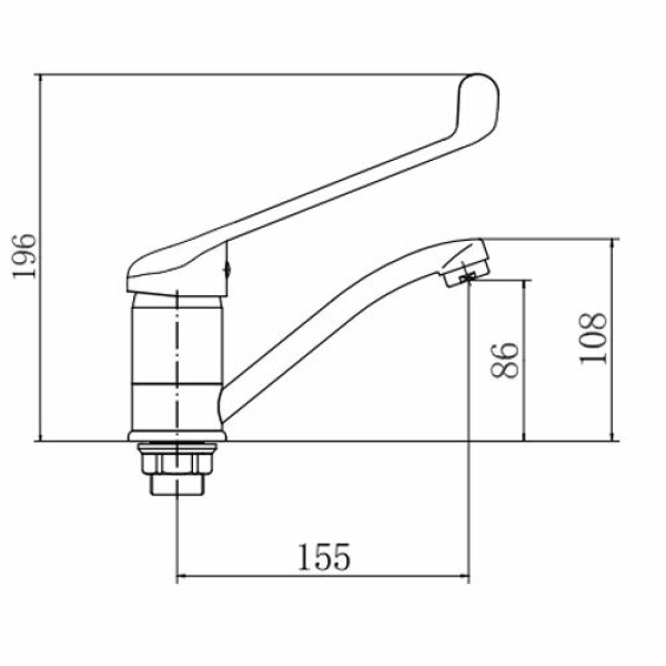 Смеситель для раковины Fashun хром (A4554-2) Смеситель для раковины Fashun хром (A4554-2)