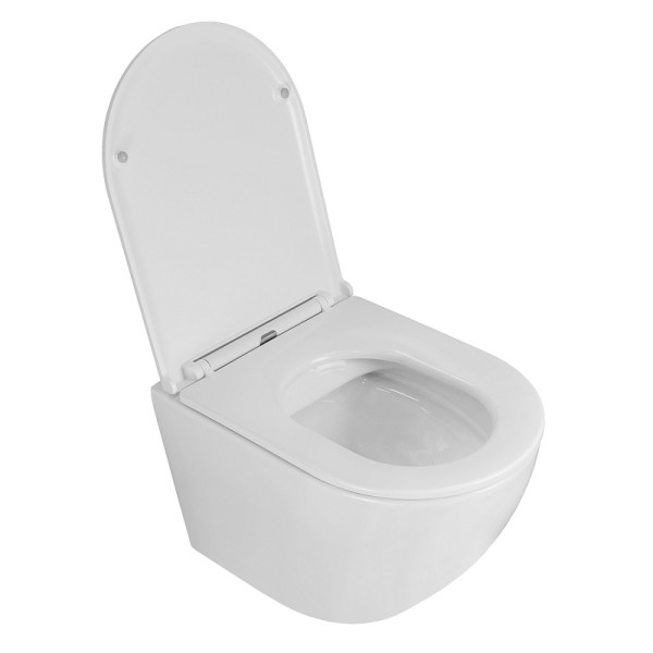 Унитаз подвесной Grado безободковый со скрытым сливом с сидением микролифт 490x370x360 (AZ-0046N) Унитаз подвесной Grado безободковый со скрытым сливом с сидением микролифт 490x370x360 (AZ-0046N)