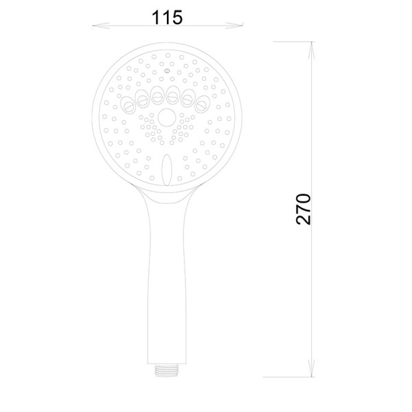 Душевая лейка Melodia Luxe 5 функций d120 хром (MKP26304BL) Душевая лейка Melodia Luxe 5 функций d120 хром (MKP26304BL)