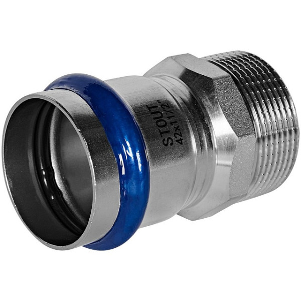 Переход 42х1 1/2"Н Stout SSS-2021 ВПр-НР (нерж.ст., пресс) SSS-2021-042112 Переход 42х1 1/2"Н Stout SSS-2021 ВПр-НР (нерж.ст., пресс) SSS-2021-042112
