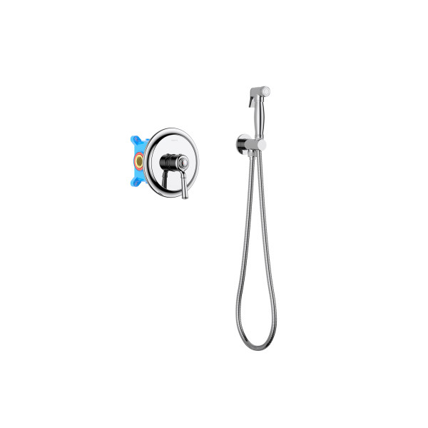 Смеситель с гигиеническим душем Aquatek Классик хром (AQ1519CR) Смеситель с гигиеническим душем Aquatek Классик хром (AQ1519CR)