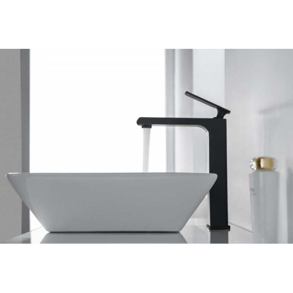 Смеситель для раковины Timo Anni черный, короткий излив (2711/03F) Смеситель для раковины Timo Anni черный, короткий излив (2711/03F)