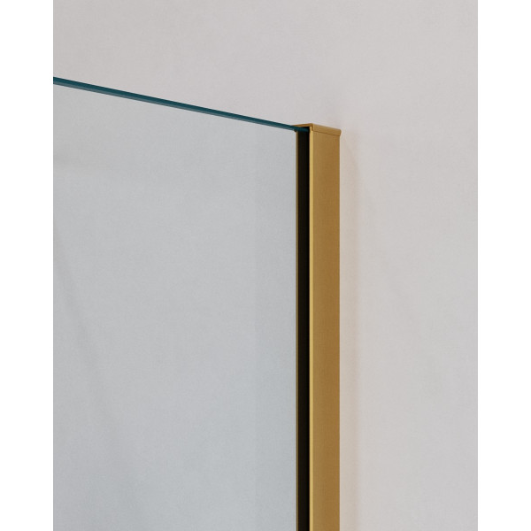 Душевой уголок Cezares Slider 70x100x195 стекло прозрачное, профиль брашированное золото (SLIDER-AH-1-100-70/80-C-BORO)