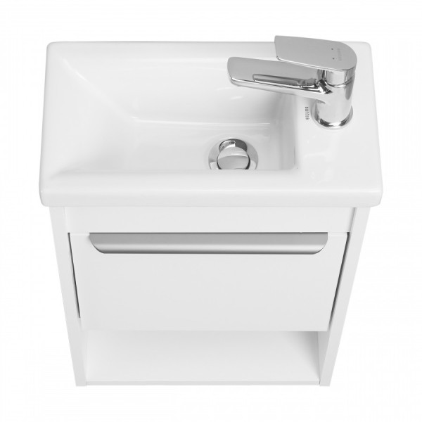 Тумба подвесная Aquaton Хоуп 384x212x550 белый (1.A287.1.01H.P2B.0)