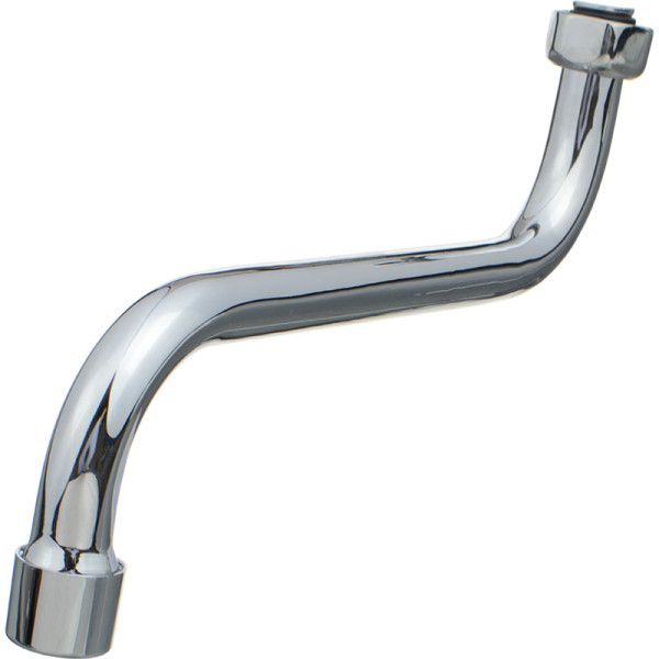 Излив Melodia для смесителя круглый S-образный с аэратором русский стандарт 20см (MKP20691P)