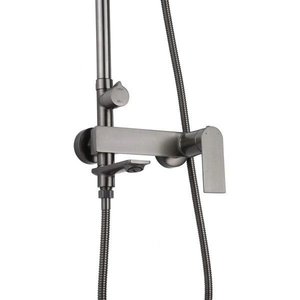 Душевая система с изливом Rea Storm Titanium (REA-P9534) Душевая система с изливом Rea Storm Titanium (REA-P9534)