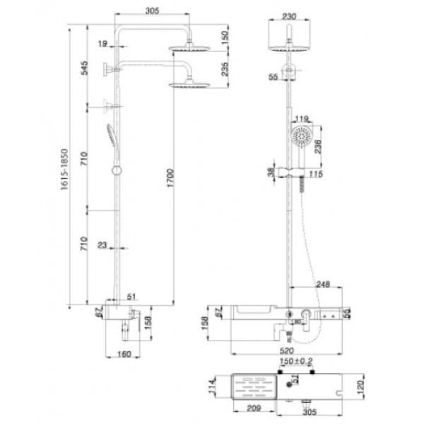 Душевая система Lemark Tropik (LM7007C)