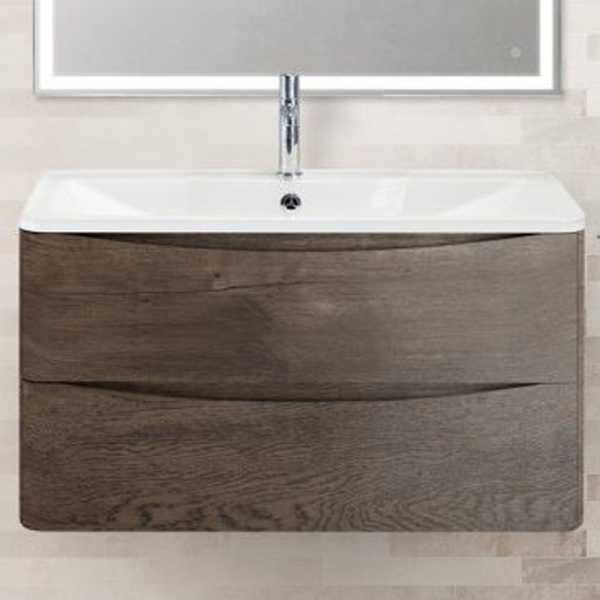 Тумба подвесная BelBagno Acqua 90 Rovere Nature Grigio (ACQUA-900-2C-SO-RNG)