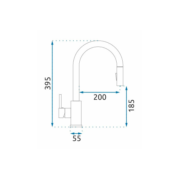 Смеситель для кухни REA Fresh stal (REA-B9146)