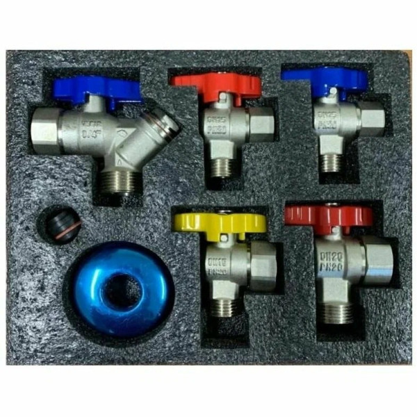 Комплект шаровых кранов для подкючения газового котла 1/2"-3/4" Vieir (VRQ22) Комплект шаровых кранов для подкючения газового котла 1/2"-3/4" Vieir (VRQ22)