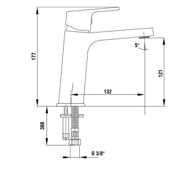 Смеситель для раковины E.C.A. Tiera хром (102108989C1EX) Смеситель для раковины E.C.A. Tiera хром (102108989C1EX)