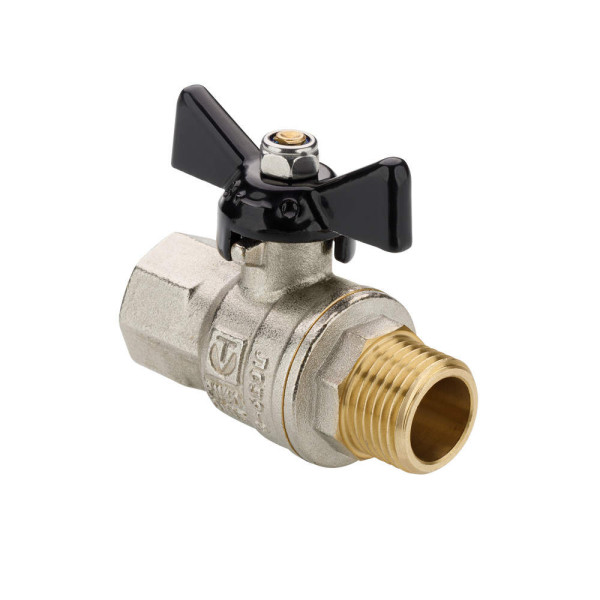 Кран 1/2" ВН шаровый Valtec Perfect-ГОСТ (черная бабочка) VT.418.N.04