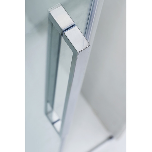 Душевой уголок Cezares Duet Soft-M 150x80x195 стекло прозрачное, профиль хром (DUET SOFT-M-AH-1-150/80-C-Cr)