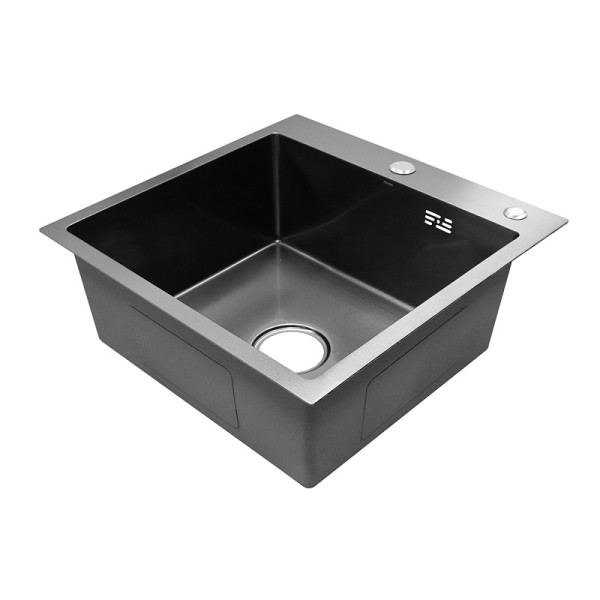 Мойка для кухни врезная Azario Sabrina 50x50x20 нержавеющая сталь оружейная сталь сифон хром