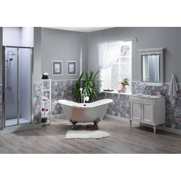 Зеркало с подсветкой Aquanet Селена 82,4x97,4 белый, серебро (00201646) Зеркало с подсветкой Aquanet Селена 82,4x97,4 белый, серебро (00201646)