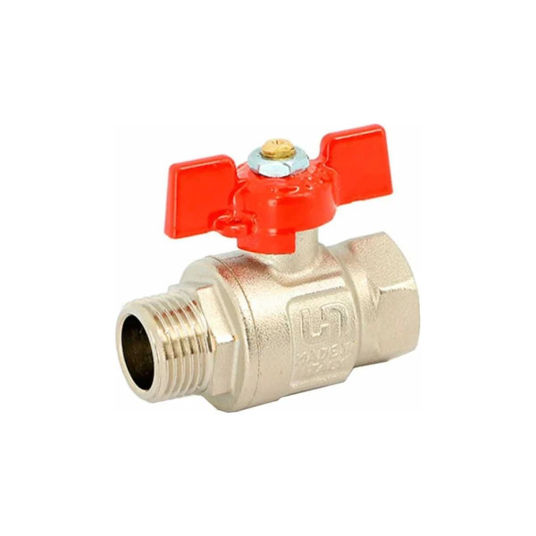 Кран 1/2" ВН шаровый Uni-Fitt Etalon (ГОСТ, красная бабочка) 111T2000 Кран 1/2" ВН шаровый Uni-Fitt Etalon (ГОСТ, красная бабочка) 111T2000