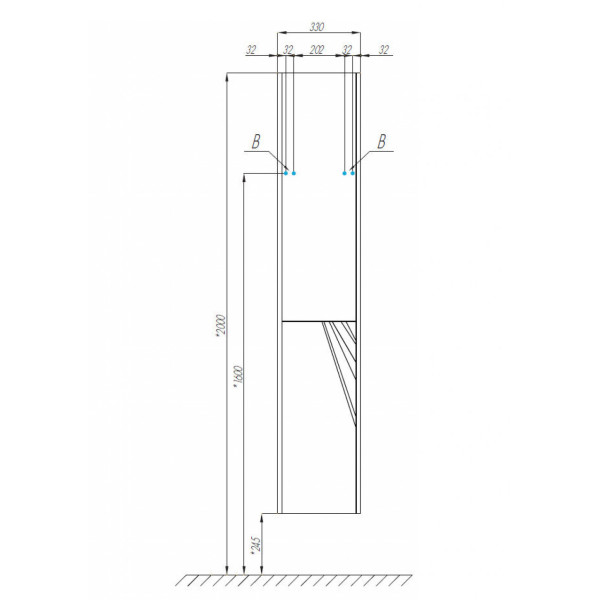 Пенал подвесной Aquaton Сакура 330x330x1755 R ольха наварра, белый глянец (1.A219.9.03S.KW8.R) Пенал подвесной Aquaton Сакура 330x330x1755 R ольха наварра, белый глянец (1.A219.9.03S.KW8.R)