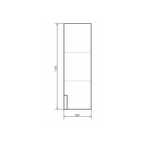 Пенал подвесной Comforty Кёльн 900x340x1100 дуб темный (00004149530)