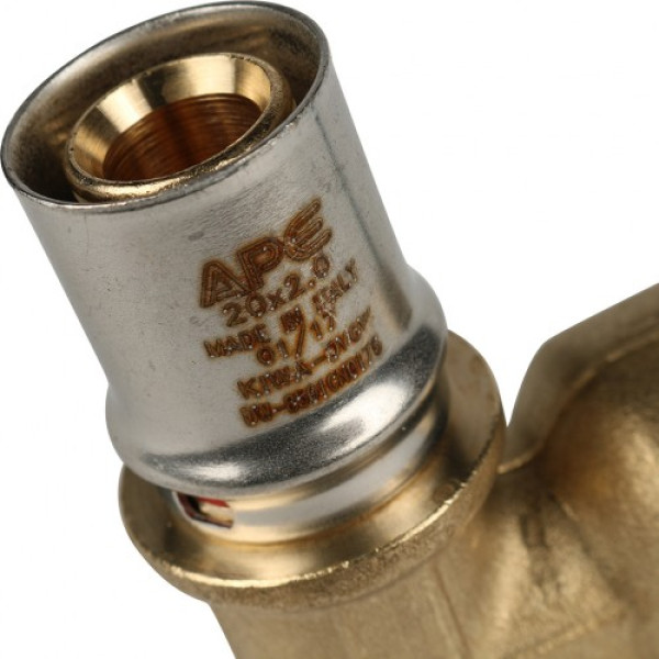 Соединение угловое 20*3/4"В Stout (пресс) SFP-0010-003420 Соединение угловое 20*3/4"В Stout (пресс) SFP-0010-003420