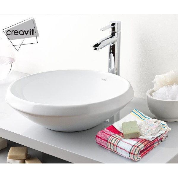 Раковина мебельная Creavit Minimal 45x45 белая (MN045-00CB00E-0000) Раковина мебельная Creavit Minimal 45x45 белая (MN045-00CB00E-0000)