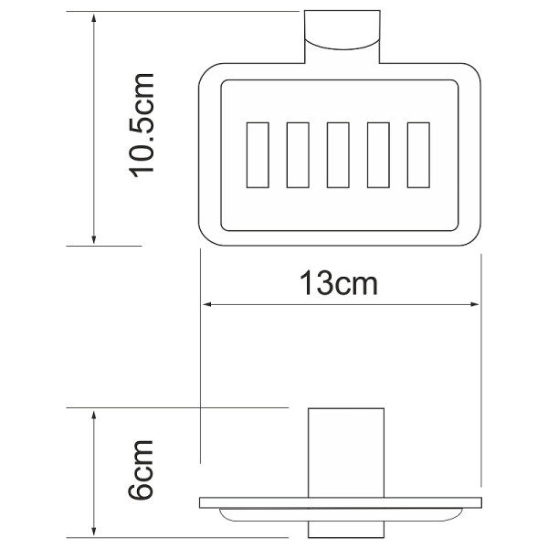 Мыльница WasserKRAFT Leine (K-5069W)