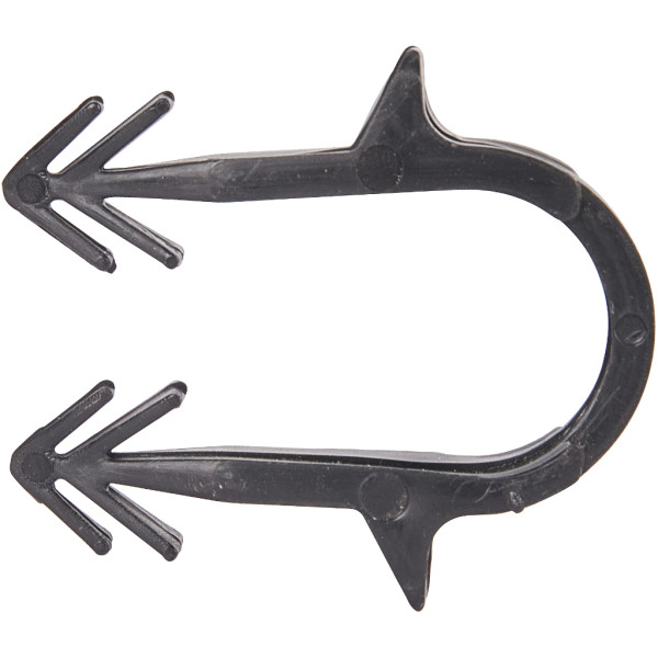 Скоба якорная с двойным креплением для труб 16-20 мм (черная) Stout (SMF-0004-001620)