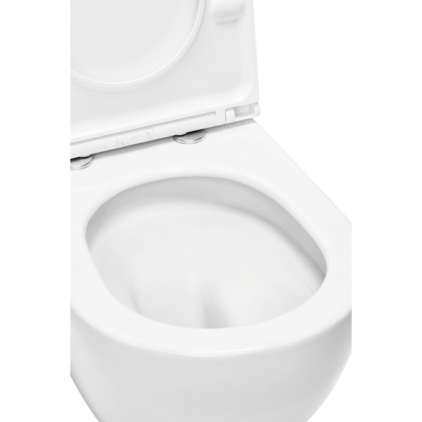 Унитаз подвесной Tece TECEspring R безободковый микролифт (9700998)