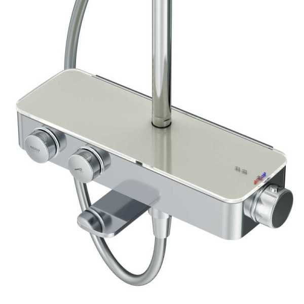 Система душевая Inspire V2.0 (смеситель с термостатом, верхний душ, душева лейка, душ.шланг) Система душевая Inspire V2.0 (смеситель с термостатом, верхний душ, душева лейка, душ.шланг)