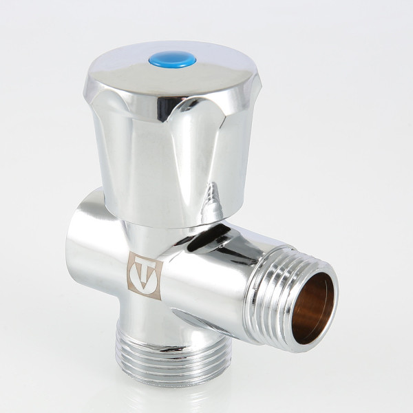 Кран проходной 1/2"х3/4"х1/2" ВН вентильный Valtec (хром) VT.255.N.04 Кран проходной 1/2"х3/4"х1/2" ВН вентильный Valtec (хром) VT.255.N.04