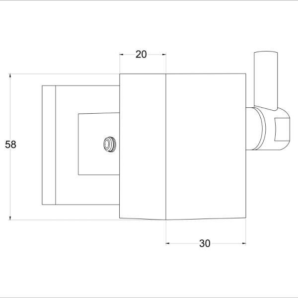 Фиксатор душевой стойки к стене Melodia della vita хром (MKP21057)