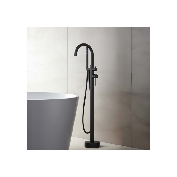 Смеситель напольный Aquatek Европа черный матовый (AQ1345MB) Смеситель напольный Aquatek Европа черный матовый (AQ1345MB)