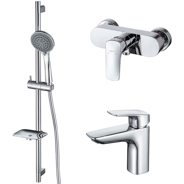 Комплект смесителей Aquatek Вега Set 3 в 1 AQ1010CR+AQ1060CR+AQ2011CR (AQ1031CR) Комплект смесителей Aquatek Вега Set 3 в 1 AQ1010CR+AQ1060CR+AQ2011CR (AQ1031CR)