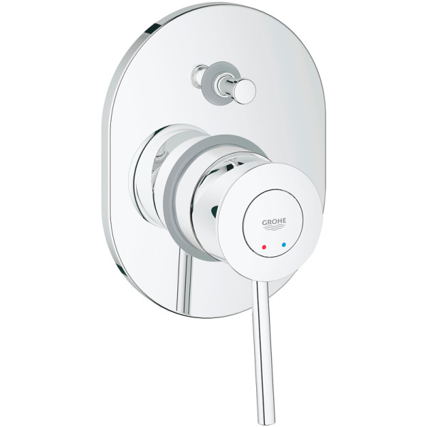 Смеситель для ванны и душа Grohe BauClassic внешняя и внутренняя части хром (29047000)