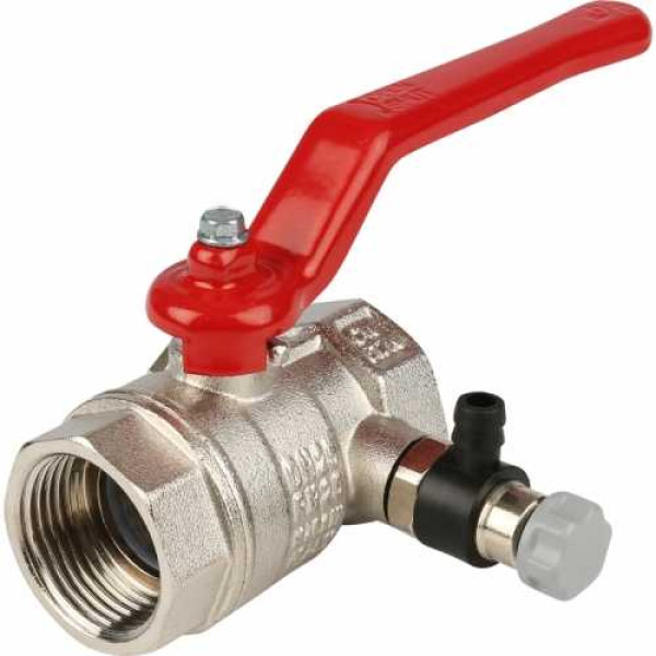 Кран Itap 1" ВВ шаровый (спускной клапан, красная ручка) (1150100)