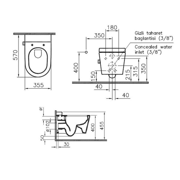Унитаз подвесной VitrA Nest c функцией биде, cсмесителем, с бачком VitrA Fresh, c сиденьем микролифт (5176B003-6233) Унитаз подвесной VitrA Nest c функцией биде, cсмесителем, с бачком VitrA Fresh, c сиденьем микролифт (5176B003-6233)