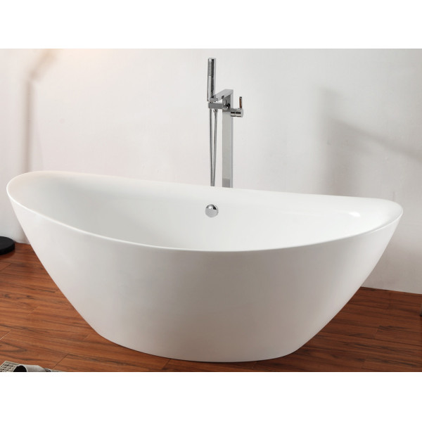 Ванна акриловая отдельностоящая Abber 180х87 белая (AB9248)