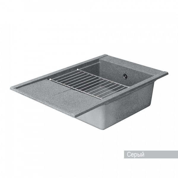 Мойка для кухни врезная Aquaton Делия 78 516x787x218 серый (1.A715.1.32D.E23.0) Мойка для кухни врезная Aquaton Делия 78 516x787x218 серый (1.A715.1.32D.E23.0)