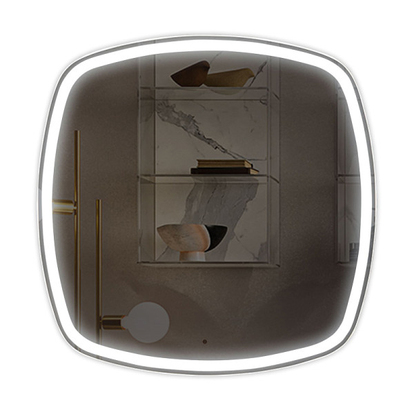 Зеркало Azario Barca -TX 70x70/80,8x80,8 универсал, бесконтактный сенсор (LED-00002973)
