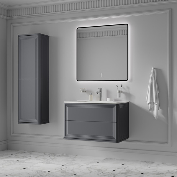 Пенал подвесной Iddis Oxford Neo 40 см темно-серый (OXN40D0i97)