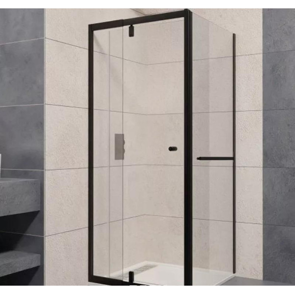 Душевой уголок RGW Passage PA-44-1B (PA-02B NEW + Z-060-1B) 80x 90x185 стекло прозрачное, профиль черный (410844189-014)