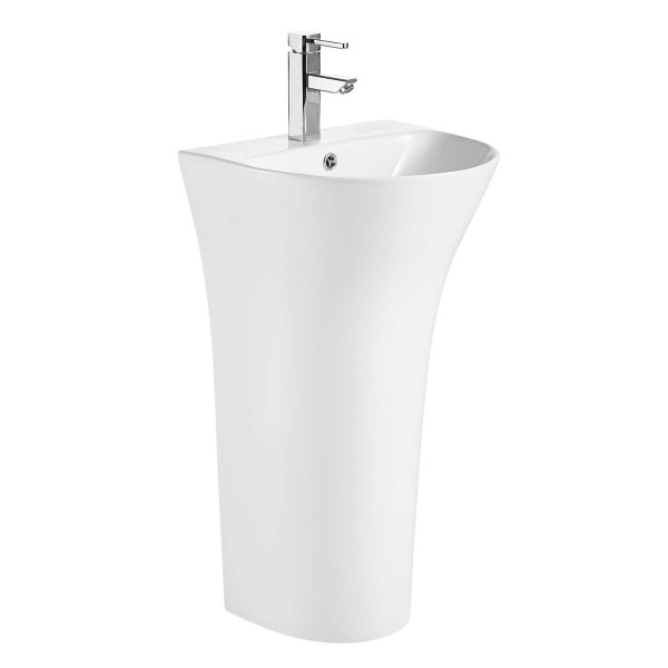 Раковина напольная Azario Fretta Round 48x83,5x42 белая (AZ-307) Раковина напольная Azario Fretta Round 48x83,5x42 белая (AZ-307)