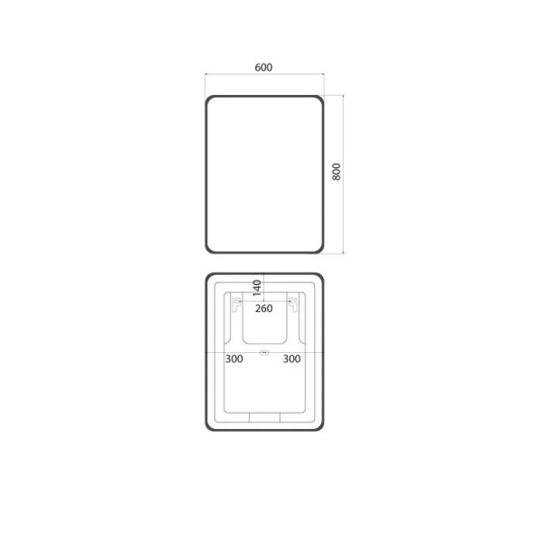 Зеркало Iddis Cloud 60x30x80 (CLX60T0i98)