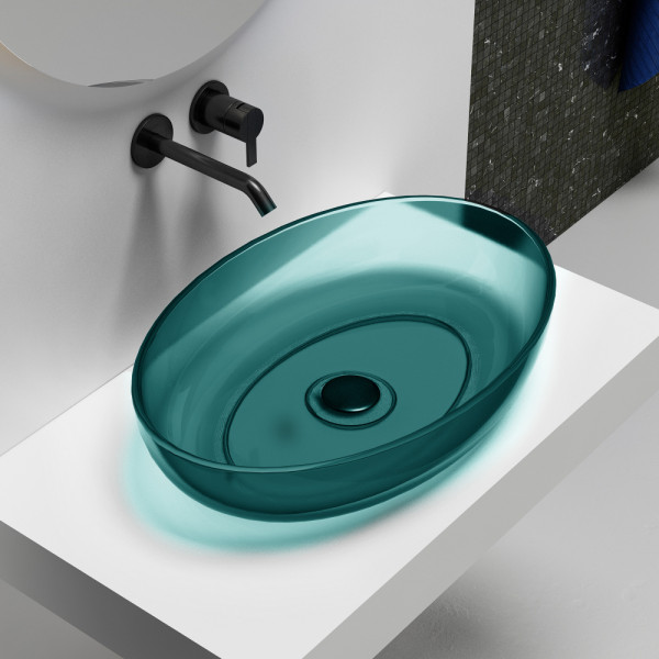 Раковина накладная Abber Kristall 600x400 бирюзовый (AT2801Aquamarin) Раковина накладная Abber Kristall 600x400 бирюзовый (AT2801Aquamarin)