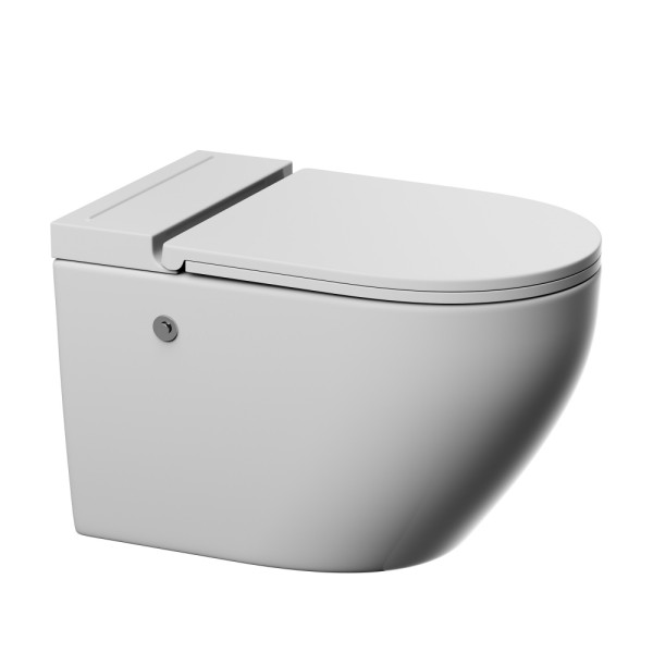 Унитаз подвесной Abber Bequem с импульсным смывом белый (AC1126P)